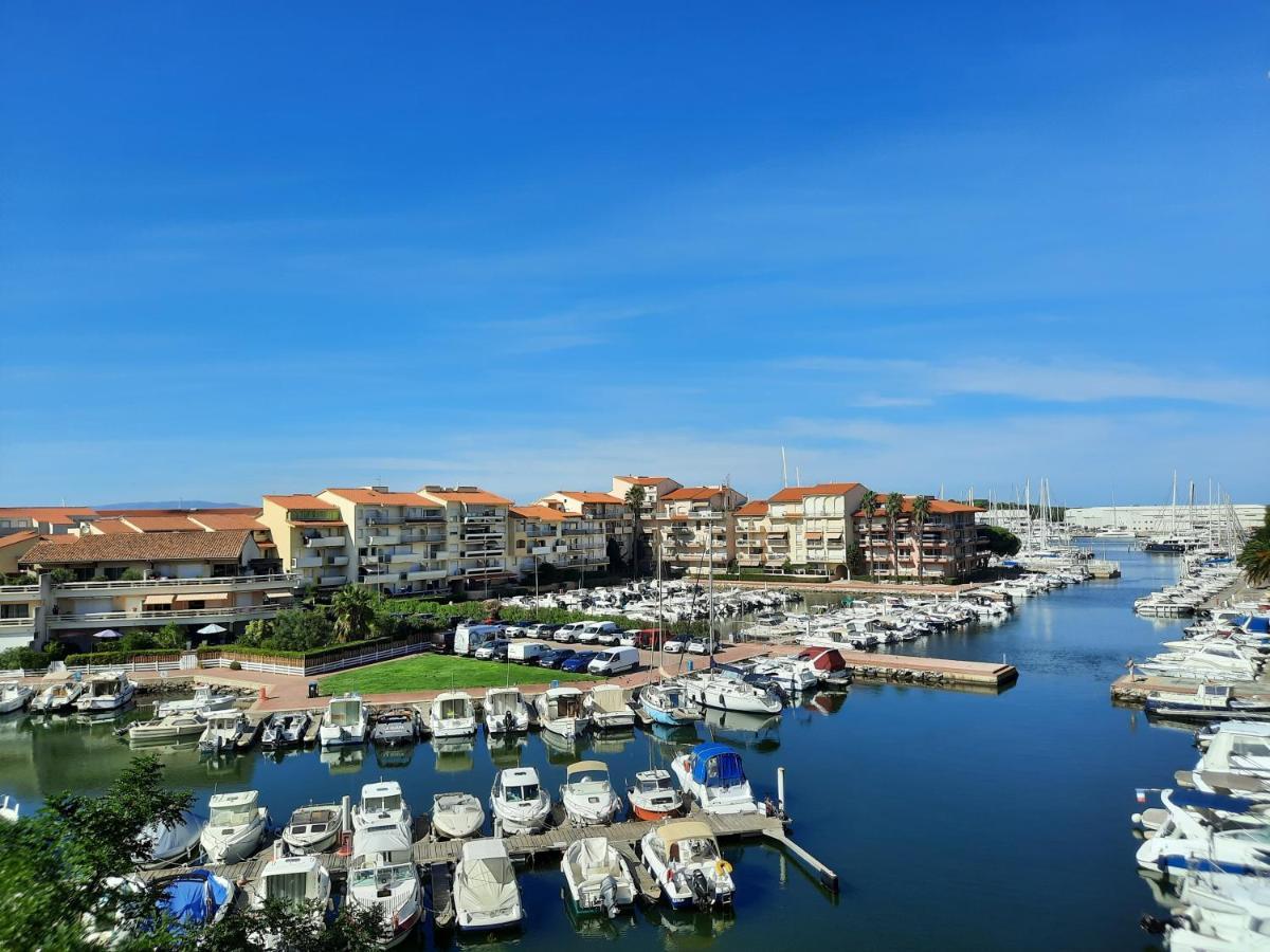 Appartement T2 Vue Mer Et Port,2 Balcons, Parking Prive Canet-en-Roussillon Zewnętrze zdjęcie