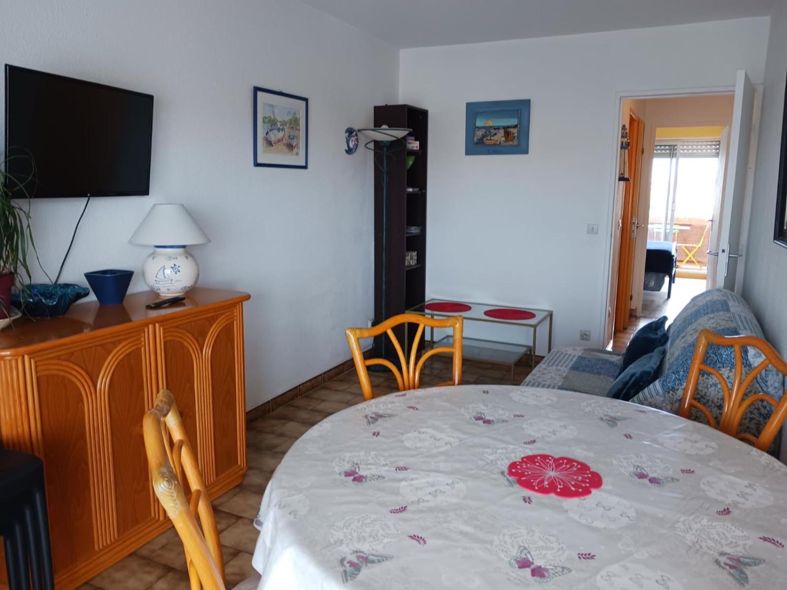 Appartement T2 Vue Mer Et Port,2 Balcons, Parking Prive Canet-en-Roussillon Zewnętrze zdjęcie